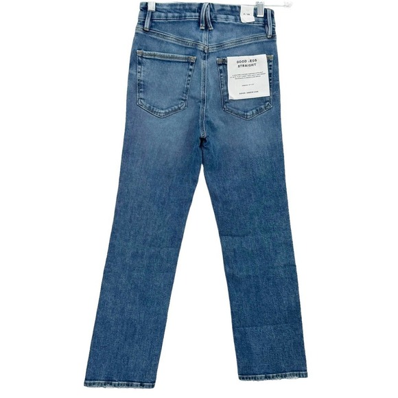 Good American Good Legs Straight Jean In Indigo333 Size 2/26 NWT - Picture 3 of 12